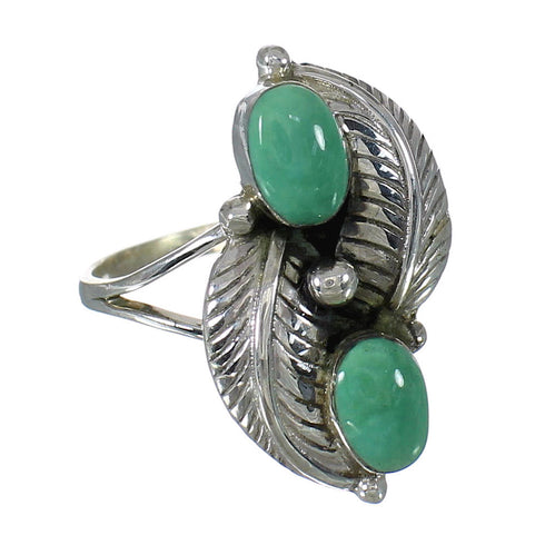 Sterling Silver Turquoise Southwest Ring Size 4-1/2 FX91559