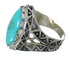 Genuine Sterling Silver Turquoise Ring Size 8-3/4 FX93391