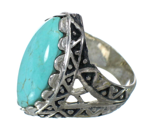 Sterling Silver Turquoise Southwest Ring Size 5-1/4 FX93400