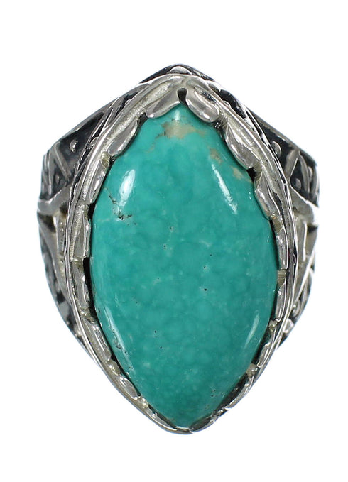 Sterling Silver Turquoise Southwest Jewelry Ring Size 6-1/4 FX93408