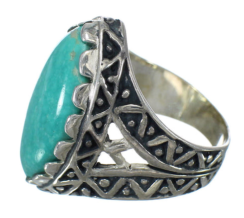 Sterling Silver Turquoise Southwest Jewelry Ring Size 6-1/4 FX93408