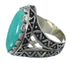 Sterling Silver Turquoise Southwest Jewelry Ring Size 6-1/4 FX93408