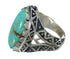 Southwest Turquoise Sterling Silver Ring Size 6-3/4 FX93415