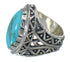 Sterling Silver Turquoise Ring Size 8-1/2 FX93458