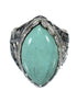 Authentic Sterling Silver Turquoise Jewelry Ring Size 8-1/4 FX93459