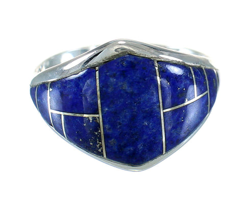 Lapis Genuine Sterling Silver Southwestern Ring Size 5-3/4 YX87735