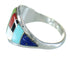 Multicolor Sterling Silver Southwest Ring Size 6-1/2 AX87790