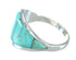 Turquoise Inlay Silver Southwest Ring Size 6-1/2 AX87948
