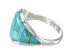 Southwest Turquoise Sterling Silver Jewelry Ring Size 6-1/4 AX87955