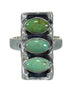 Southwestern Silver And Turquoise Ring Size 8-1/2 FX90359