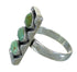 Southwestern Silver And Turquoise Ring Size 8-1/2 FX90359