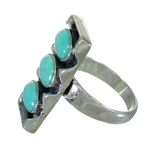 Turquoise Sterling Silver Ring Size 6-3/4 FX90395