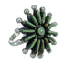 Turquoise Needlepoint Sterling Silver Ring Size 6 FX90404