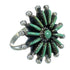 Sterling Silver Turquoise Needlepoint Jewelry Ring Size 6-1/2 FX90409