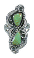 Genuine Sterling Silver Turquoise Jewelry Ring Size 5-1/4 FX90635