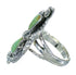 Genuine Sterling Silver Turquoise Jewelry Ring Size 5-1/4 FX90635