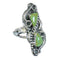 Authentic Sterling Silver Turquoise Southwestern Ring Size 4-3/4 FX90709