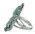 Genuine Sterling Silver Turquoise Jewelry Ring Size 5 FX90711