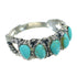 Sterling Silver Southwestern Turquoise Ring Size 6-3/4 FX90566