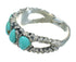 Sterling Silver Southwestern Turquoise Ring Size 6-3/4 FX90566