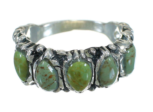 Sterling Silver Turquoise Jewelry Ring Size 6-3/4 FX90586