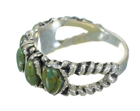 Sterling Silver Turquoise Southwest Jewelry Ring Size 7-3/4 FX90601