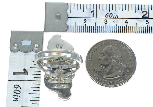 Turquoise Authentic Sterling Silver Southwest Ring Size 4-3/4 AX89265