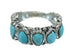 Southwest Turquoise Jewelry Silver Ring Size 6-1/4 AX89325