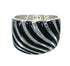 Southwestern Jet And Genuine Sterling Silver Ring Size 6-3/4 YX92301