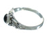 Sterling Silver And Jet Southwest Ring Size 6-3/4 YX92359