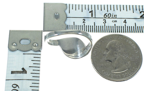 Turquoise Sterling Silver Southwestern Jewelry Ring Size 8-1/4 AX92225