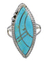 Sterling Silver Turquoise Southwest Jewelry Ring Size 6-1/4 FX93575