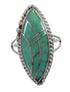 Turquoise Sterling Silver Southwest Ring Size 6-1/2 AX88606