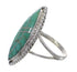 Turquoise Sterling Silver Southwest Ring Size 6-1/2 AX88606