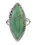 Silver Jewelry Turquoise Inlay Ring Size 7 AX88625