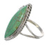 Silver Jewelry Turquoise Inlay Ring Size 7 AX88625