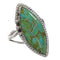 Southwestern Sterling Silver Jewelry Turquoise Ring Size 7-1/4 AX88638