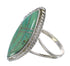 Turquoise Inlay Genuine Sterling Silver Ring Size 7 AX88647