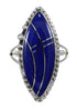 Sterling Silver Lapis Southwestern Ring Size 5-1/4 YX87886