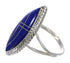 Sterling Silver Lapis Southwestern Ring Size 5-1/4 YX87886