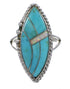 Genuine Sterling Silver Turquoise And Opal Southwestern Ring Size 4-1/2 YX87927