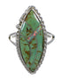 Southwest Turquoise Opal Genuine Sterling Silver Ring Size 6-3/4 YX88832