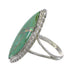 Southwest Turquoise Opal And Sterling Silver Ring Size 7-1/4 YX88838