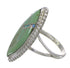 Southwest Turquoise Opal And Genuine Sterling Silver Ring Size 6 YX88840