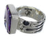 Sterling Silver Magenta Turquoise Ring Size 7-1/4 AX88669