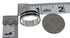 Southwestern Authentic Sterling Silver Jet Jewelry Ring Size 7 AX89025