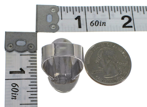 Authentic Sterling Silver Turquoise Inlay Ring Size 7 AX88087