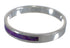 Magenta Turquoise Sterling Silver Stackable Jewelry Ring Size 5-3/4 FX92006
