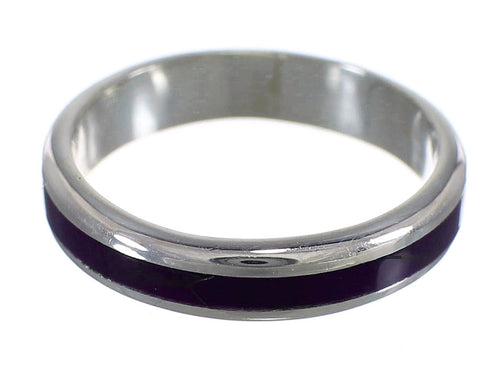 Southwest Magenta Turquoise Sterling Silver Ring Size 4-1/2 FX92081