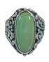 Genuine Sterling Silver Flower Turquoise Ring Size 5 RX87296
